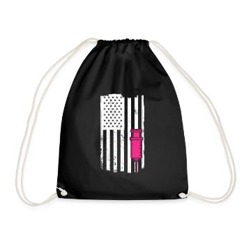 Drapeau Nurse Usa - Sac de sport léger - noir - Devant