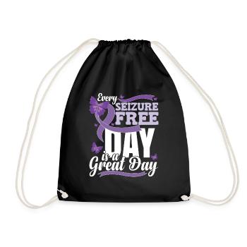 Epilepsy Awareness Gifts - Drawstring Bag - black - Front