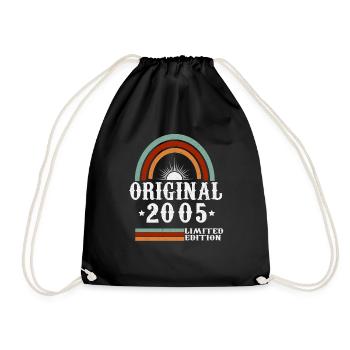 Original 2005 Vintage vintage retro anniversaire - Sac de sport léger - noir - Devant