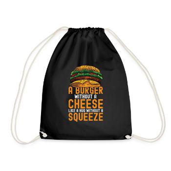 Hamburger - Drawstring Bag - black - Front