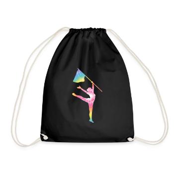 Color protection - Drawstring Bag - black - Front