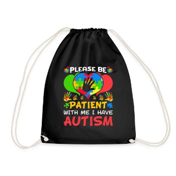 Patient Puzzle Heart Have Autism Awareness - Sac de sport léger - noir - Devant