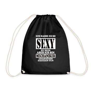 Ich hasse es so Sexy zu sein, ich bin Mechaniker - Turnbeutel - Schwarz - Vorne