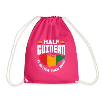 Guinée Guinée Guinée Drapeau demi-guinéen est mieux - Sac de sport léger - fuchsia - Devant