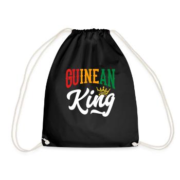 Guinea König Guinea Guinea Guinea Flagge - Turnbeutel - Schwarz - Vorne