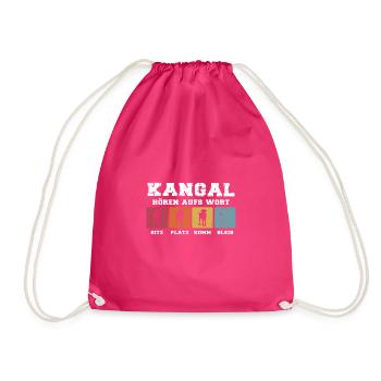 Kangal hören aufs Wort - Turnbeutel - Fuchsia - Vorne