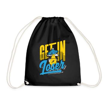 Get In Loser Science Fiction Alien - Drawstring Bag - black - Front