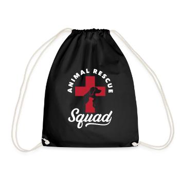 Animal Rescue Squad - Drawstring Bag - black - Front