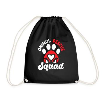 Animal Rescue Squad - Drawstring Bag - black - Front