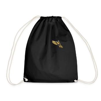 Macaw Parrot I South America Exotic bird for - Drawstring Bag - black - Front