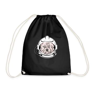 West Highland Terrier - Drawstring Bag - black - Front
