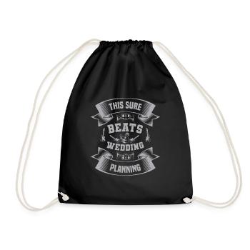 THIS SURE BEATS WEDDING PLANNING - Drawstring Bag - black - Front
