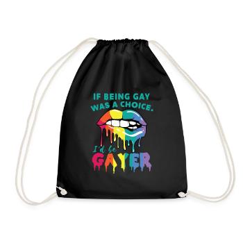 Drôle de cadeau du Mois de la fierté gaie - Sac de sport léger - noir - Devant
