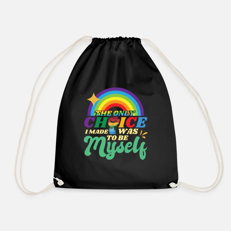 LGBT-Zitat - Turnbeutel - Schwarz