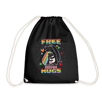 Câlins gratuits pour maman - Sac de sport léger - noir - Devant