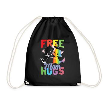 Cat LGBT Mom Free Mom Hugs Pride Month - Sac de sport léger - noir - Devant