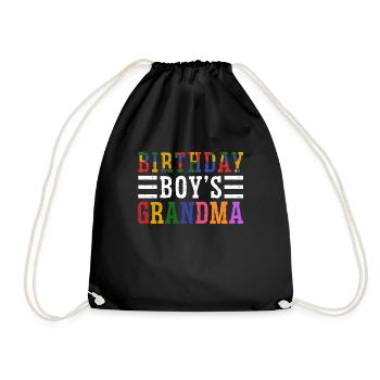 Fille d’anniversaire Grand-mère Blocs de construction - Sac de sport léger - noir - Devant