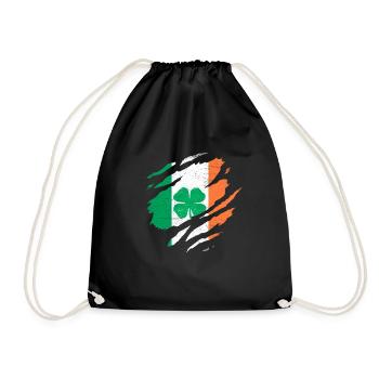 IRLANDE DRAPEAU IRLANDAIS ÉIRE TRÈFLE IRLANDE - Sac de sport léger - noir - Devant