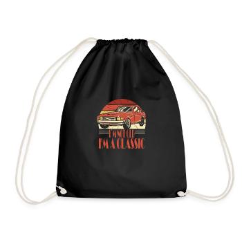 Im not old, Im a Classic - Drawstring Bag - black - Front