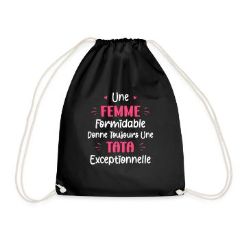 tata execeptionelle - Sac de sport léger - noir - Devant