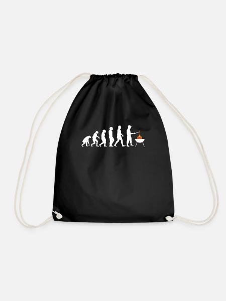 Grillen und Camper Geschenkidee - Turnbeutel - Schwarz