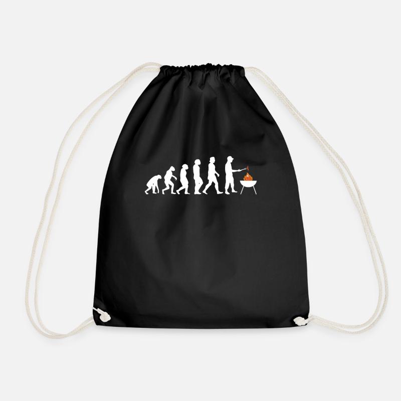 Grillen und Camper Geschenkidee - Turnbeutel - Schwarz