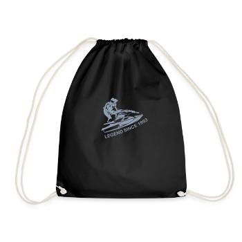 Jet Ski Legende 1993 Geburtstag - Turnbeutel - Schwarz - Vorne