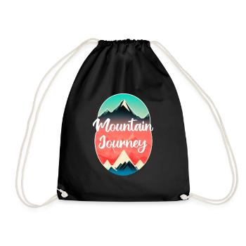une journée à la montagne - randonnée - Sac de sport léger - noir - Devant