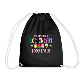 Professionnel Mangeur de crème glacée Amateur de crème glacée - Sac de sport léger - noir - Devant