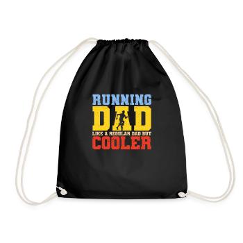 Courir papa comme un papa normal, mais un cool - Sac de sport léger - noir - Devant
