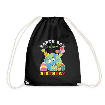 Protéger les océans Jour de la Terre Ma naissance - Sac de sport léger - noir - Devant