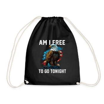 On I Free to Go Tonight Patriotic American USA - Sac de sport léger - noir - Devant