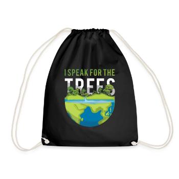Parlez pour les arbres Sauvons la nature Journée des océans Jour de la Terre - Sac de sport léger - noir - Devant