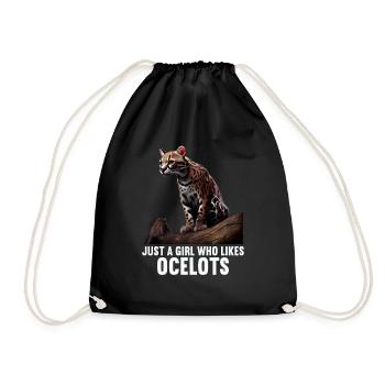 juste un garçon qui aime Ocelots Ocelot ocelot ocelot - Sac de sport léger - noir - Devant