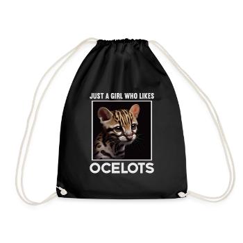 juste un garçon qui aime Ocelots Ocelot ocelot ocelot - Sac de sport léger - noir - Devant