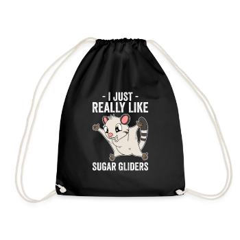 J’aime vraiment les planeurs de sucre - Sac de sport léger - noir - Devant