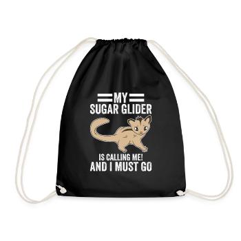 Mon planeur de sucre m’appelle et je dois partir - Sac de sport léger - noir - Devant