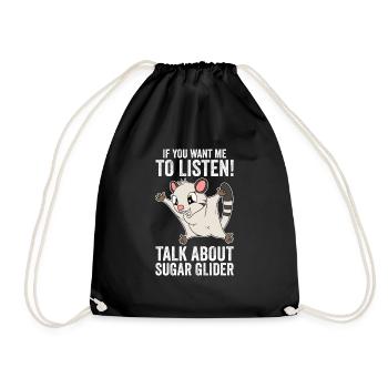 Si vous voulez que j’écoute, parlez de Sugar Glider - Sac de sport léger - noir - Devant