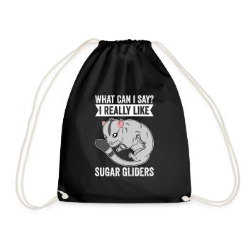 Que puis-je dire que j’aime vraiment les planeurs de sucre - Sac de sport léger - noir - Devant