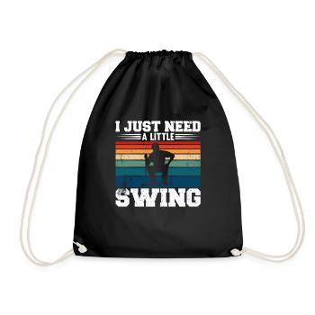 I Just Need A Little Swing Croquet - Turnbeutel - Schwarz - Vorne
