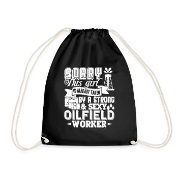 Oilfield Worker Taken By Sexy Oilfield Worker - Drawstring Bag - black - Front