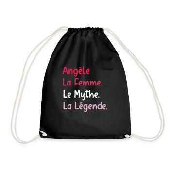angèle la femme le mythe - Sac de sport léger - noir - Devant