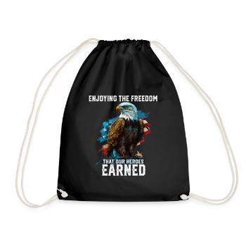 Profiter de la liberté que nos héros ont gagnée - Sac de sport léger - noir - Devant