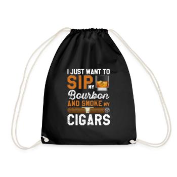Je veux juste siroter mon bourbon et mon - Sac de sport léger - noir - Devant