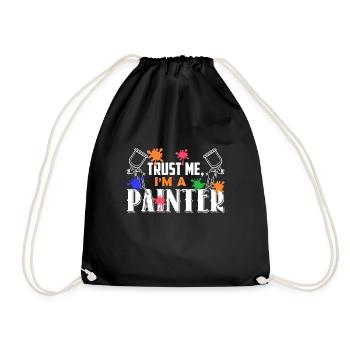 Painter Trust Me I'm A Painter - Drawstring Bag - black - Front