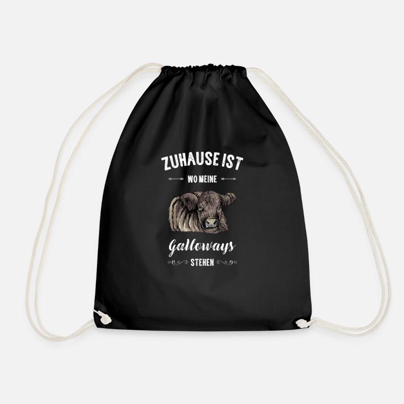 Galloway Rind I Schottland Rinderzucht Geschenk - Turnbeutel - Schwarz