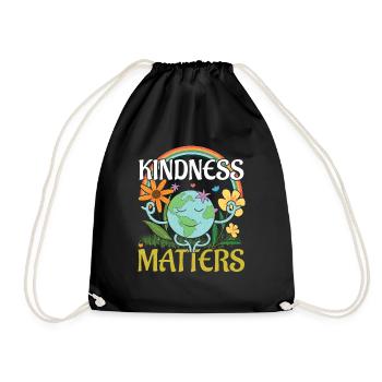 Kindness Globe Sauvons la nature Jour des océans Jour de la Terre - Sac de sport léger - noir - Devant