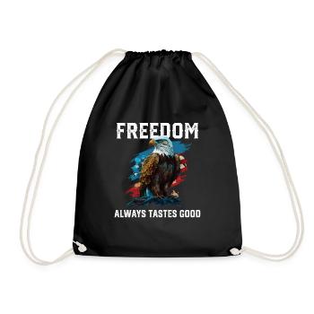 La liberté a toujours bon goût au patriotisme patriotique - Sac de sport léger - noir - Devant
