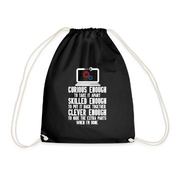 Technologie de soutien à la réparation d’ordinateurs - Sac de sport léger - noir - Devant