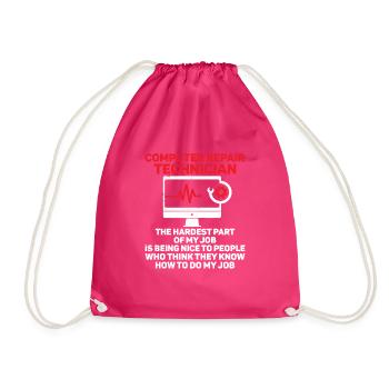 Technologie de soutien à la réparation d’ordinateurs - Sac de sport léger - fuchsia - Devant